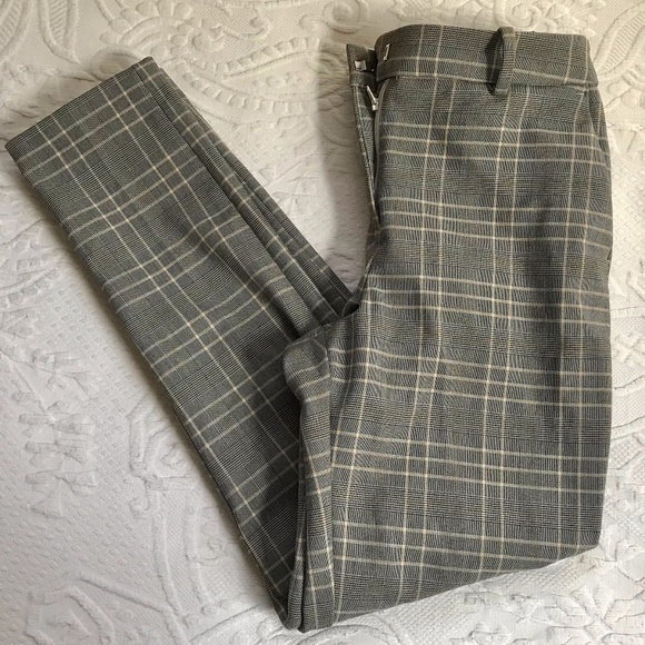 plaid work pants